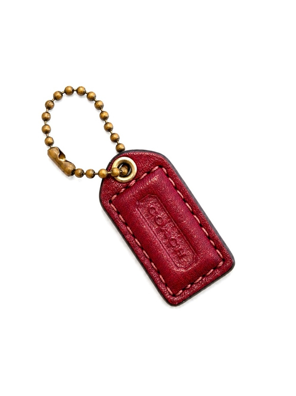 COACH Magenta / Pink 2 Tone Leather Hangtag